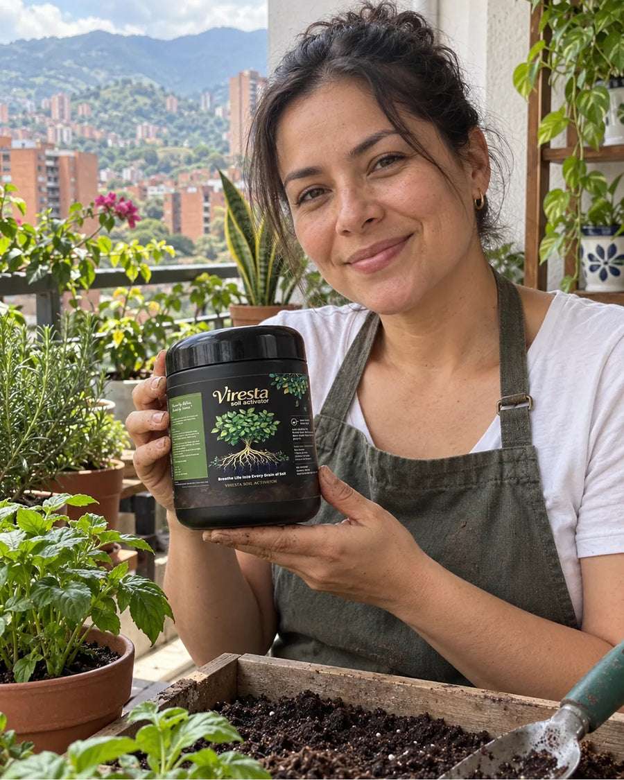 Viresta Activador de Suelo 450 g en uso cotidiano