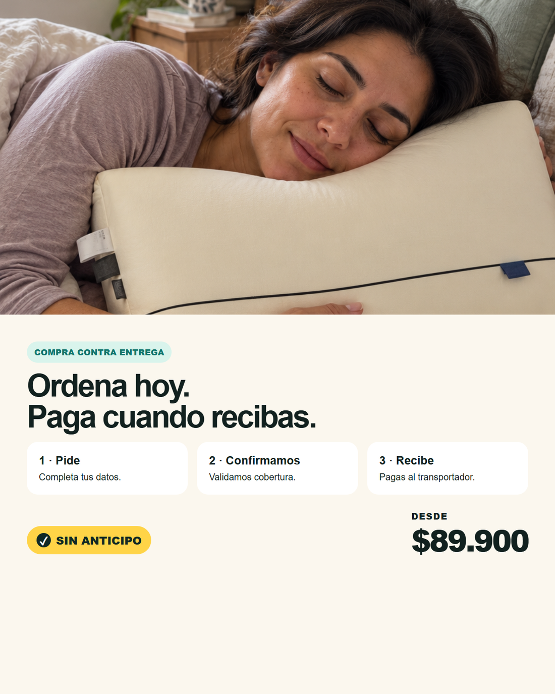 Contenido y especificaciones de Almohada Cervical Viscoelástica CosaÚtil