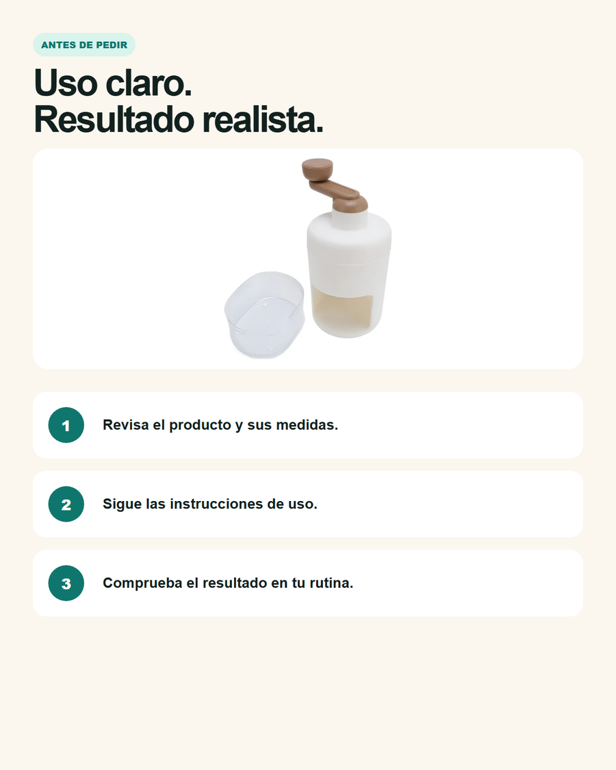 Resultado y contexto de Molino Manual de Hielo