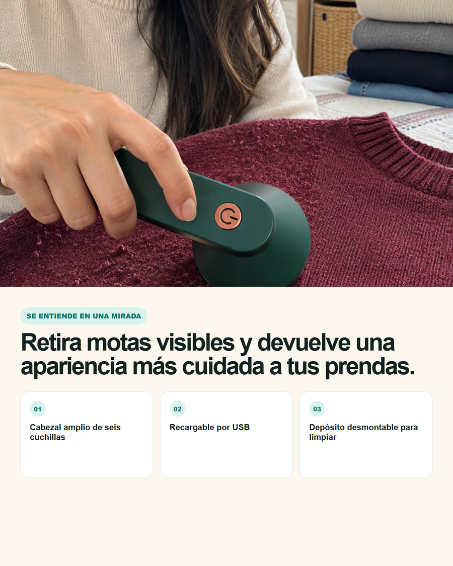 Uso de Quitamotas Eléctrico Recargable