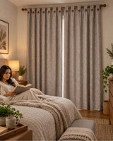 Cortinas Jacquard Blackout — Par 140×210 cm — resultado esperado