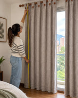 Cortinas Jacquard Blackout — Par 140×210 cm — uso real