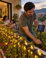 Guirnalda Solar de 100 LED — uso real