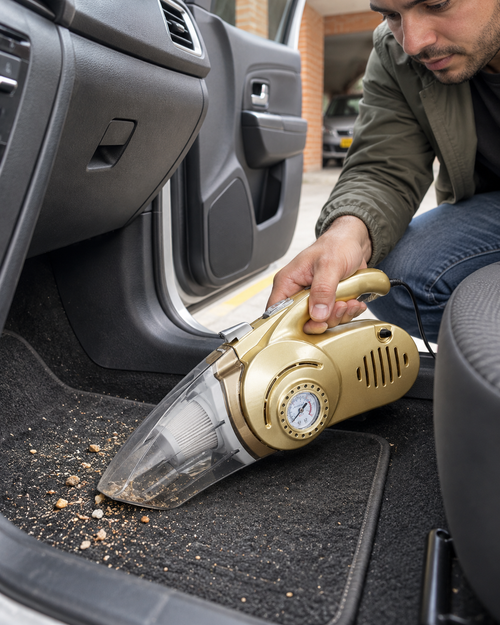 Aspiradora de Carro 4 en 1 con Compresor — vista principal en contexto