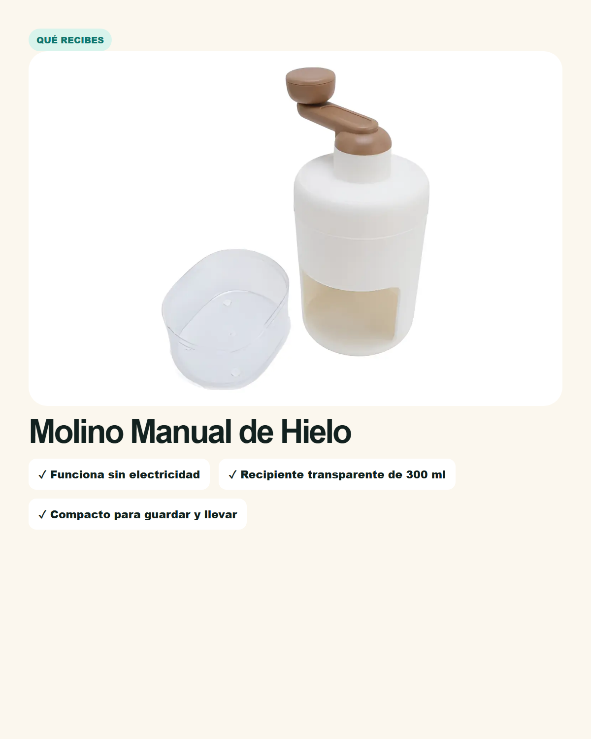 Molino Manual de Hielo - imagen 2