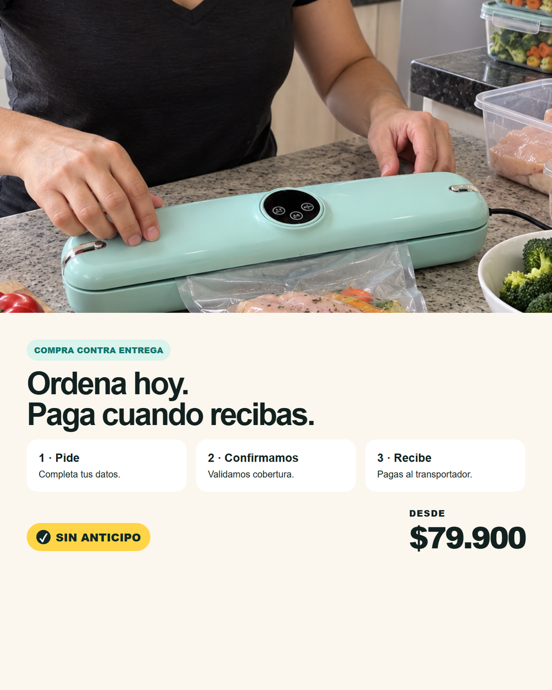 Contenido y especificaciones de Selladora al Vacío Húmedo y Seco