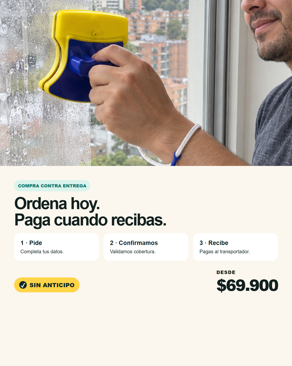 Limpiavidrios Magnético de Doble Cara - imagen 5